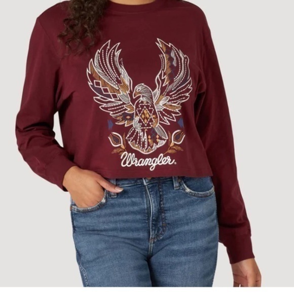Wrangler Women's Eagle Graphic T-Shirt size small NWT - Picture 1 of 15